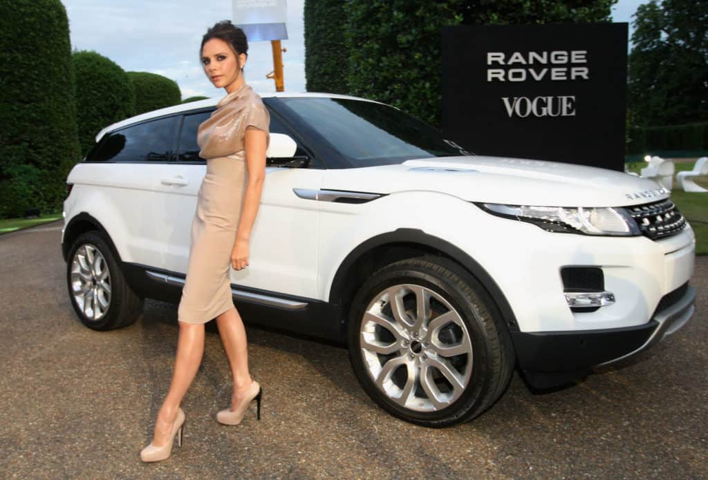 Victoria Beckham Range Rover Evoque
